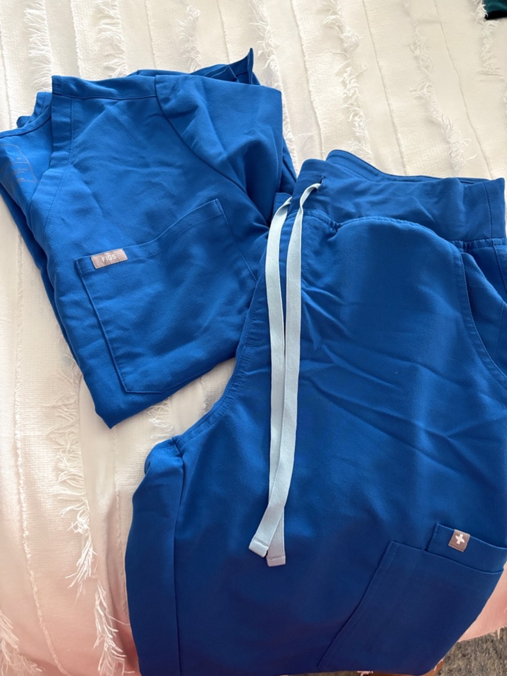 FIGS Royal Blue Scrub Set